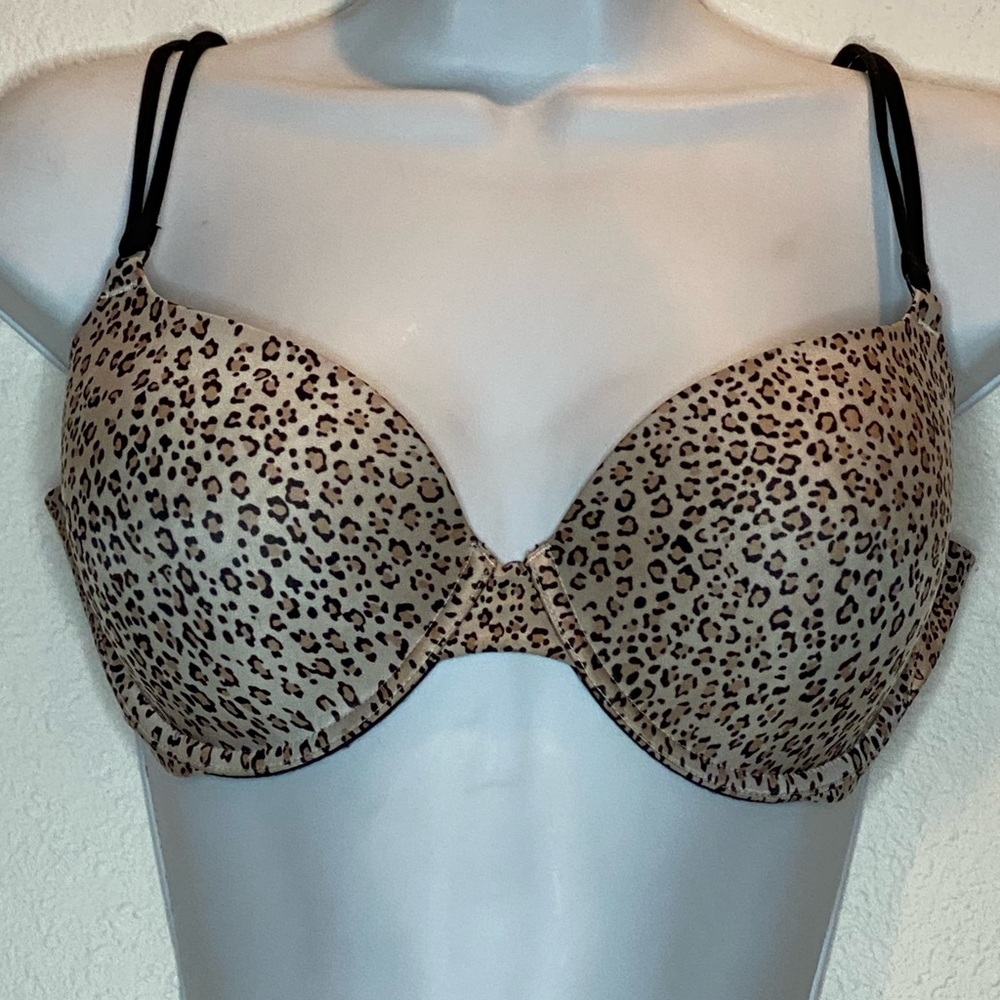 Victoria’s Secret Women’s Demi Underwire Animal Print Bra Light Padding Size 36D